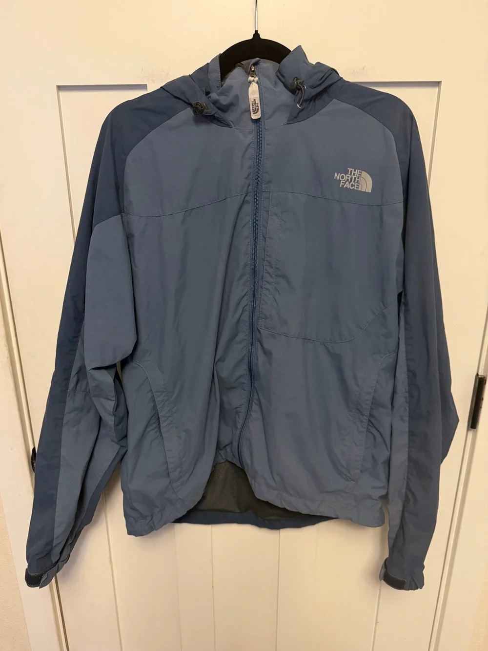 The North Face Full Zip Hooded Hydrenaline Wind Jacket Size Medium Mens Blue